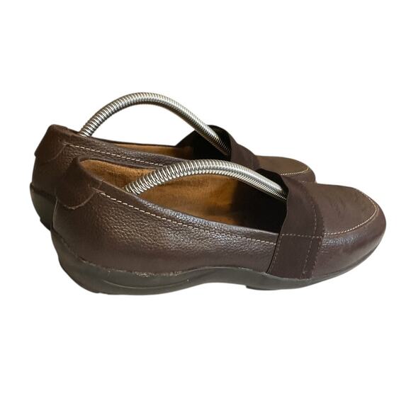 Naturalizer Shoes Fairlee Loafers Flats Brown Leather Slip On SZ 7M - Picture 2 of 11